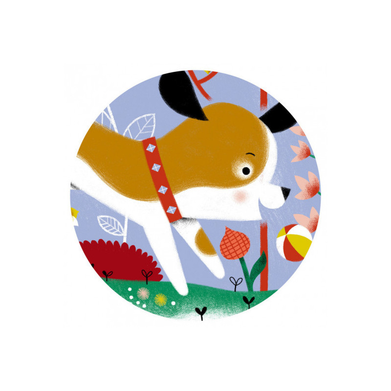 Djeco - Firmin, little Puppy, 24 pcs