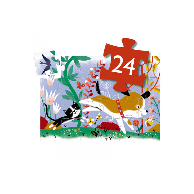 Djeco - Firmin, little Puppy, 24 pcs