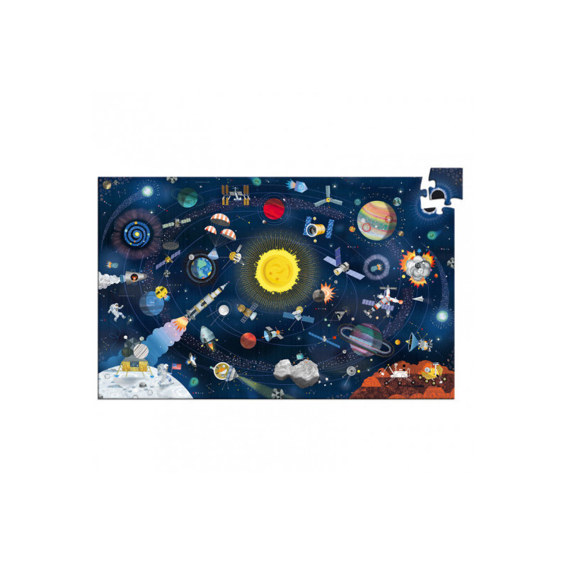 Djeco - The space + booklet, 200 pcs - FSC MIX