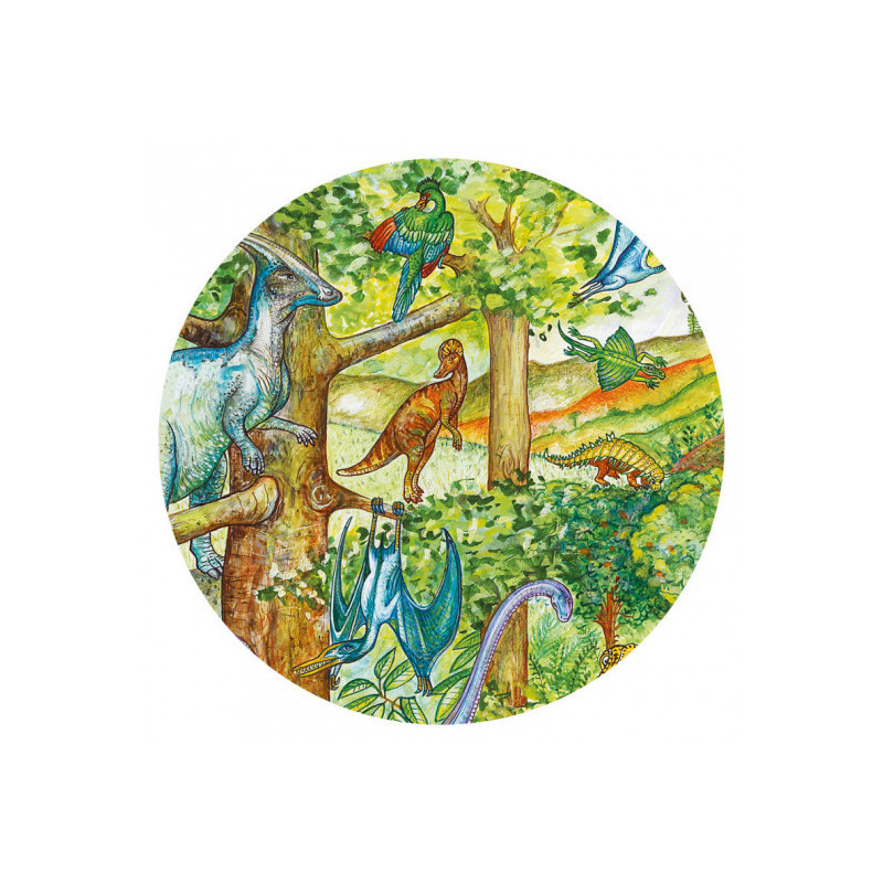 Djeco - Observation puzzle, Dinosaur + booklet, 100 pcs - FSC MIX