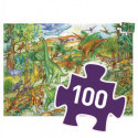 Djeco - Observation puzzle, Dinosaur + booklet, 100 pcs - FSC MIX