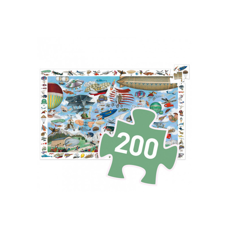 Djeco - Aero Club, puzzle, 200 pcs - FSC MIX