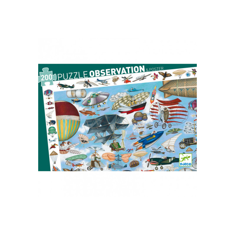Djeco - Aero Club, puzzle, 200 pcs - FSC MIX