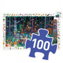 Djeco - Pussel, Enchanted forest, 100 pcs - FSC MIX