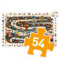 Djeco - Pussel Car Rally, 54 pcs - FSC MIX