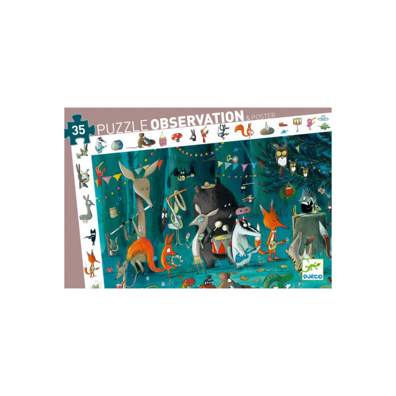 Djeco - Observation puzzle, The orchestra, 35 pcs - FSC MIX