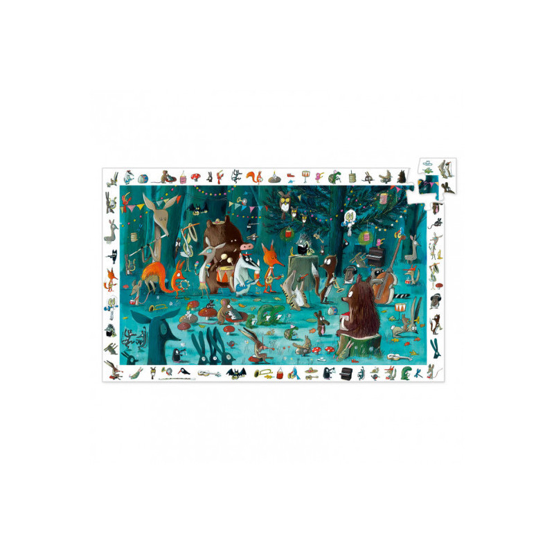 Djeco - Observation puzzle, The orchestra, 35 pcs - FSC MIX