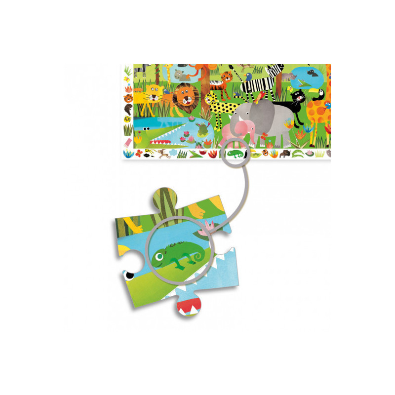 Djeco - Observation puzzle Jungle, 35 pcs - FSC MIX