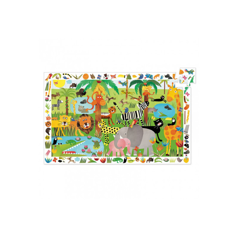 Djeco - Observation puzzle Jungle, 35 pcs - FSC MIX