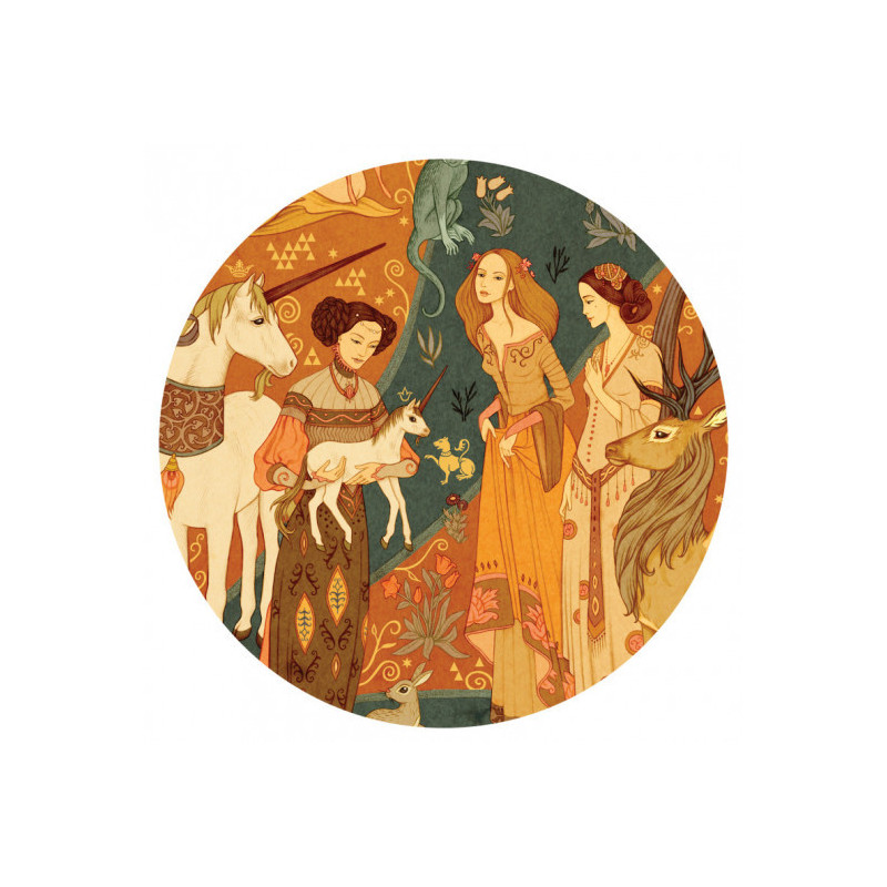 Djeco - Puzzle gallery, Unicorn Garden, 500 pcs - FSC MIX