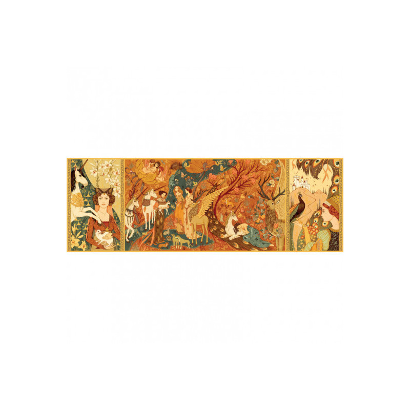 Djeco - Puzzle gallery, Unicorn Garden, 500 pcs - FSC MIX