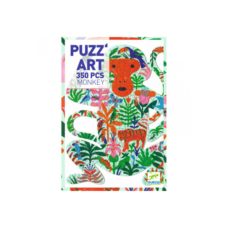 Djeco - PuzzArt, Monkey 350 pcs - FSC MIX