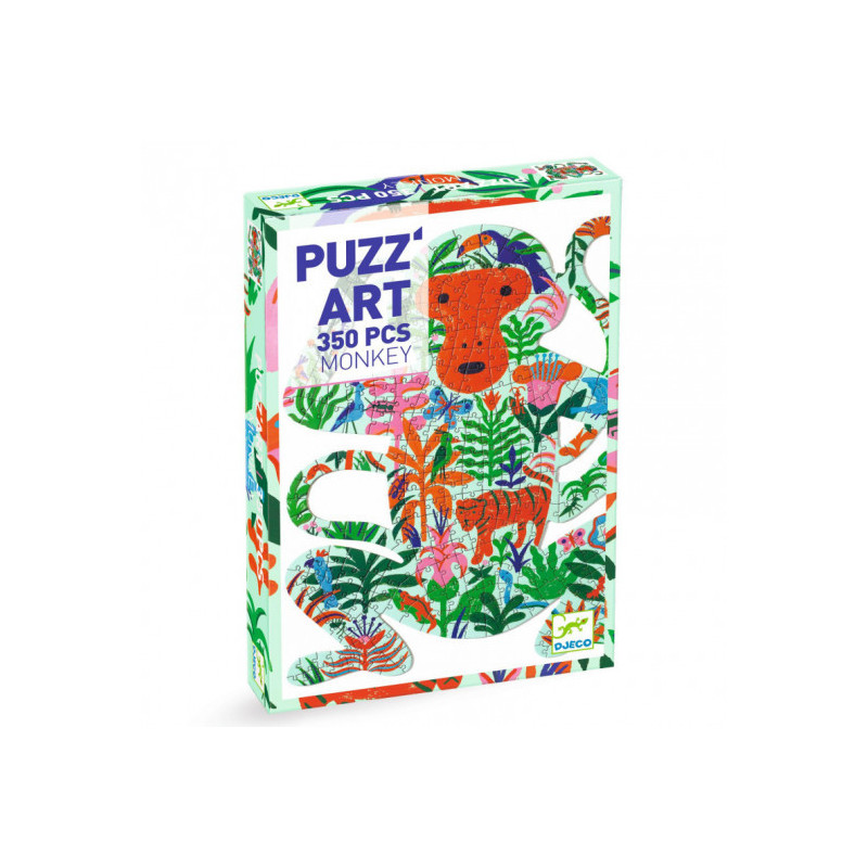 Djeco - PuzzArt, Monkey 350 pcs - FSC MIX