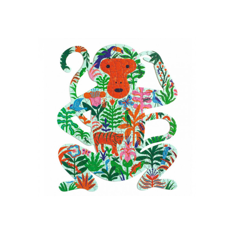 Djeco - PuzzArt, Monkey 350 pcs - FSC MIX