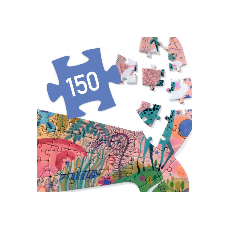 Djeco - Puzz’Art Whale,150 pcs - FSC MIX