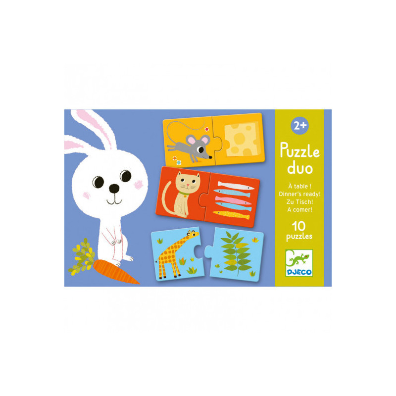 Djeco - Puzzle Duo - Dinner is ready