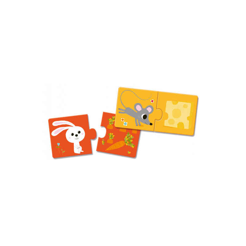 Djeco - Puzzle Duo - Dinner is ready