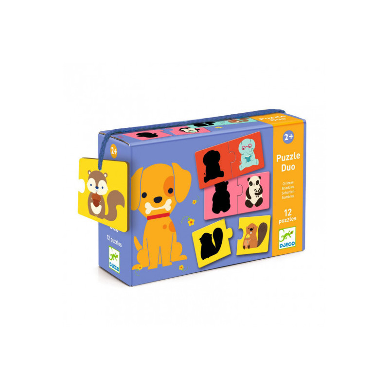 Djeco - Puzzle Duo, Shadows