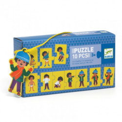 Djeco - Puzzle frise I'm dressing up - 10 pcs