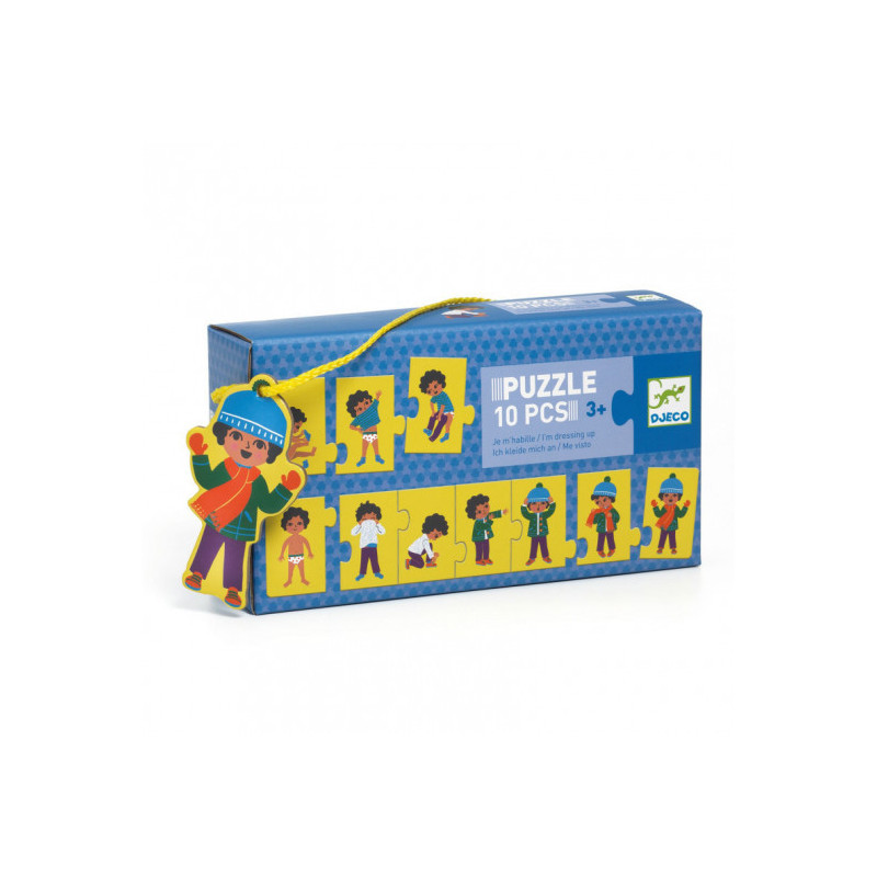Djeco - Puzzle frise I'm dressing up - 10 pcs