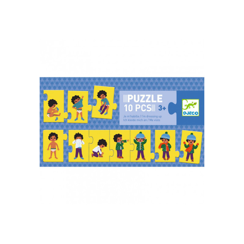Djeco - Puzzle frise I'm dressing up - 10 pcs