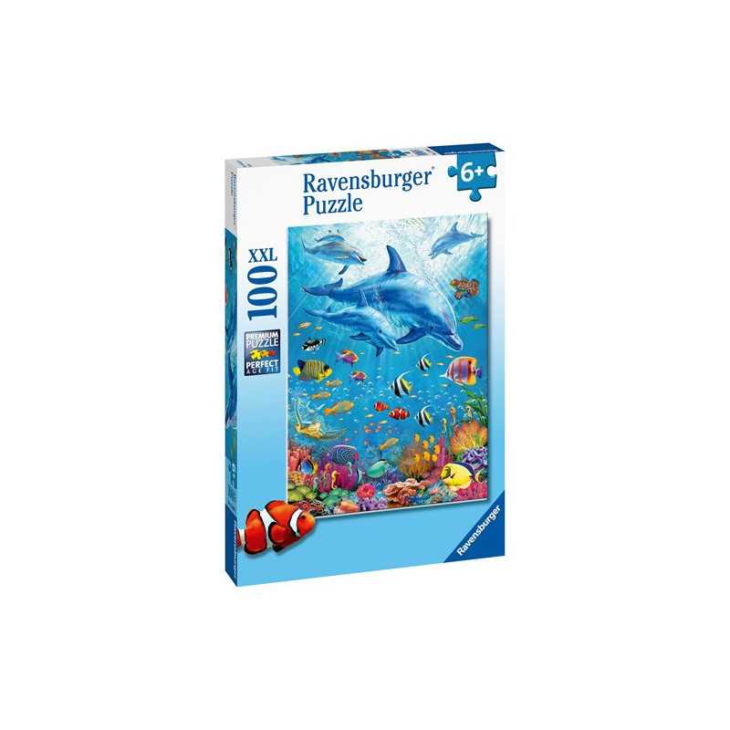 Ravensburger - Pussel Pod of Dolphns, 100 bitar