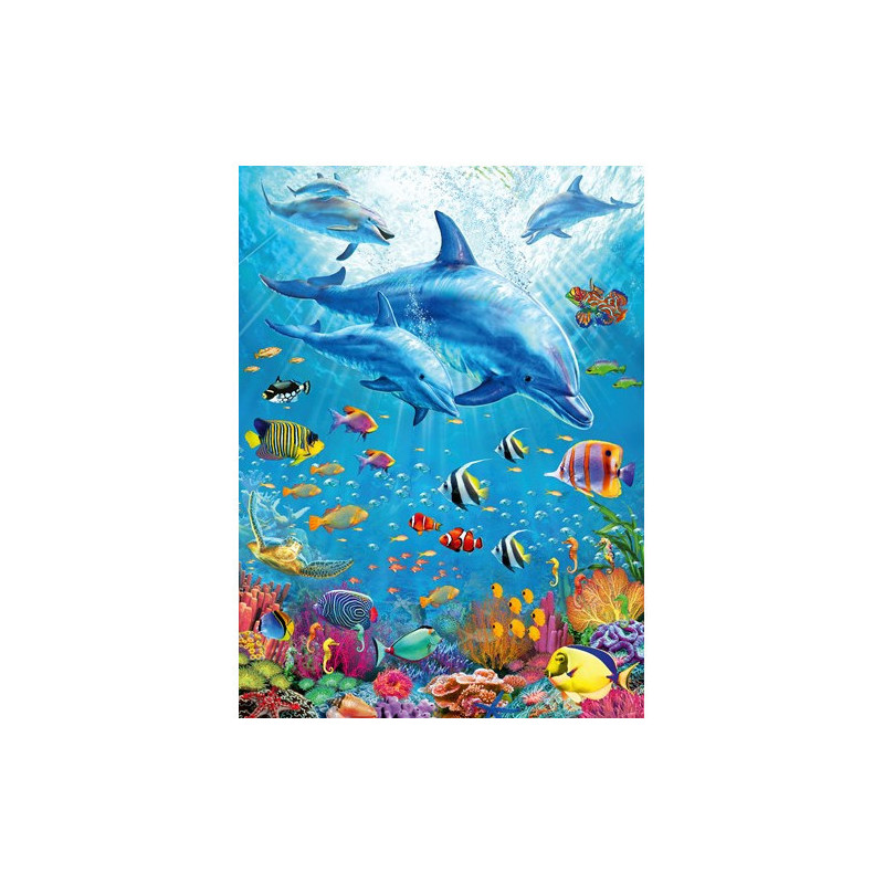 Ravensburger - Pussel Pod of Dolphns, 100 bitar
