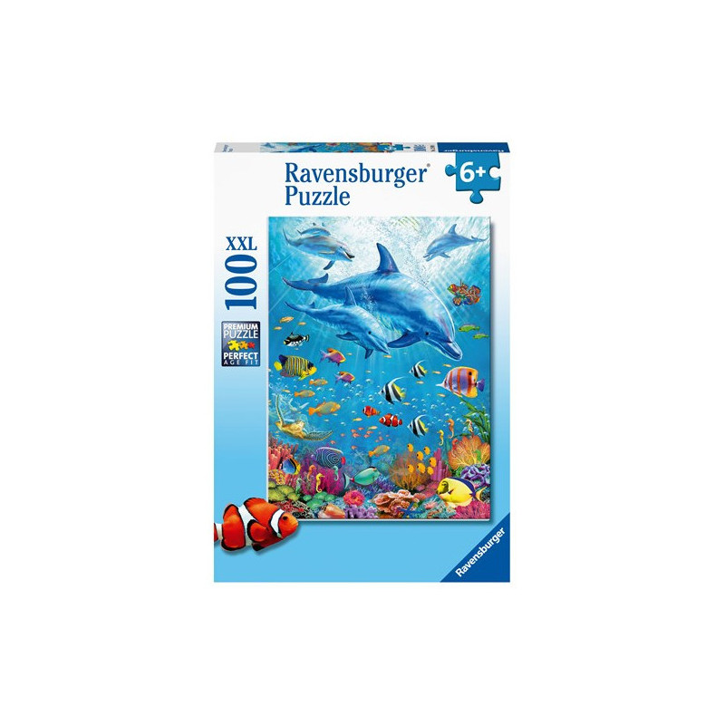 Ravensburger - Pussel Pod of Dolphns, 100 bitar