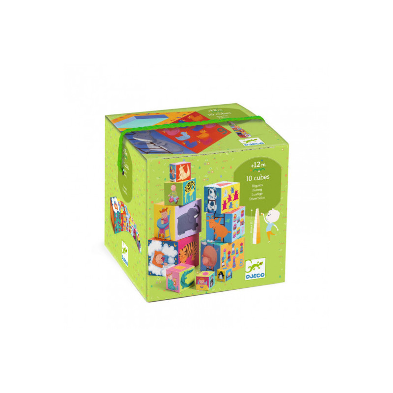 Djeco - 10 Funny Blocks