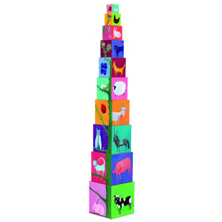 Djeco - 10 Nature and Animals Blocks
