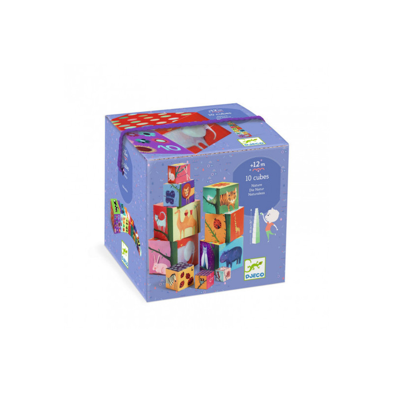 Djeco - 10 Nature and Animals Blocks