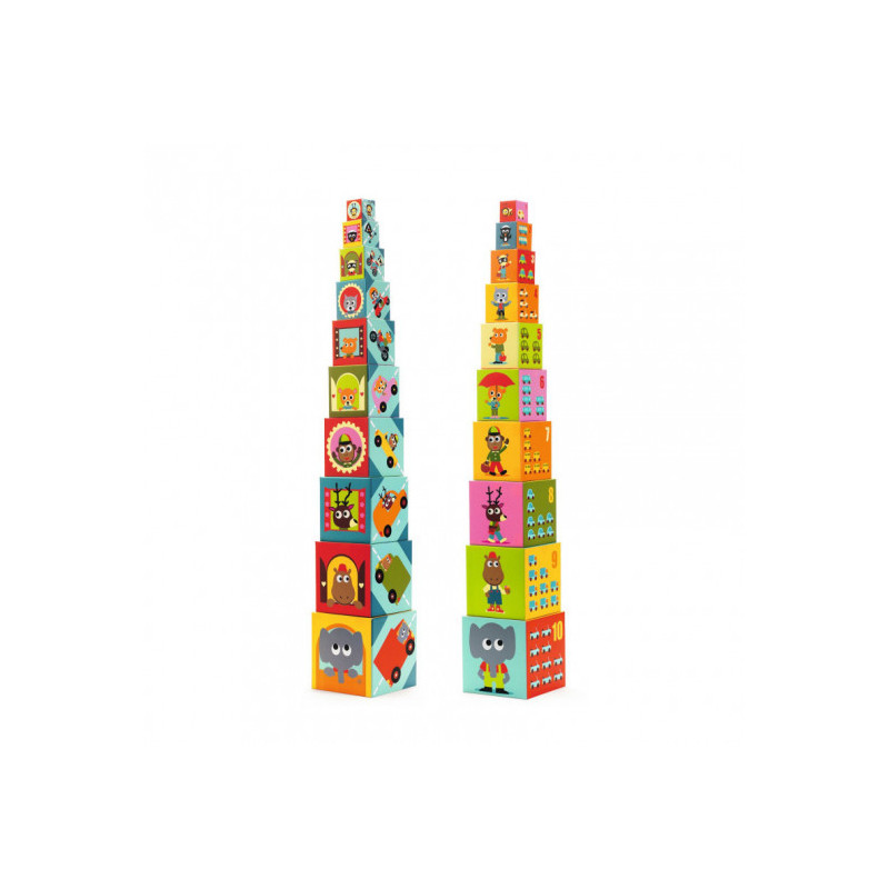 Djeco - 10 vehicles block