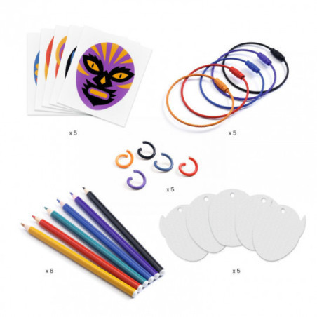 Djeco - Artistic Plastic - Wrestler Keyring