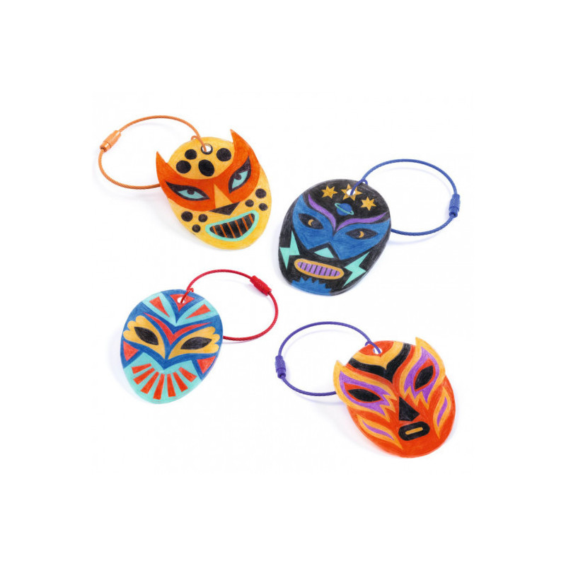 Djeco - Artistic Plastic - Wrestler Keyring