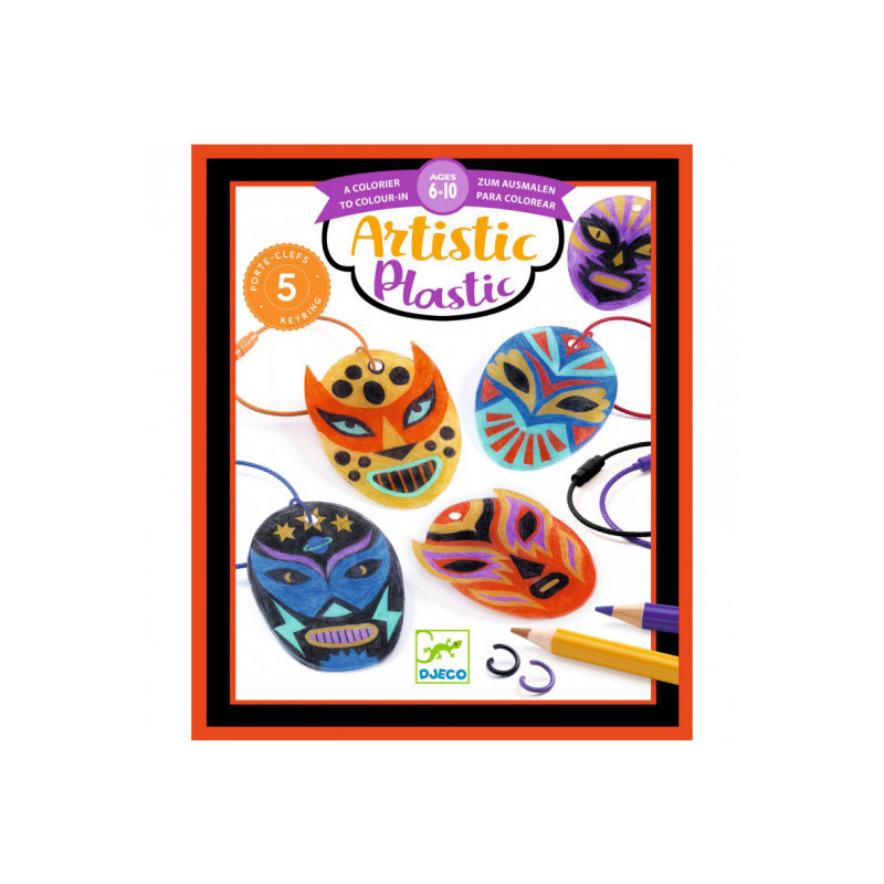 Djeco - Artistic Plastic - Wrestler Keyring