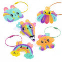Djeco - Artistic Plastic - Kawaii Keyring