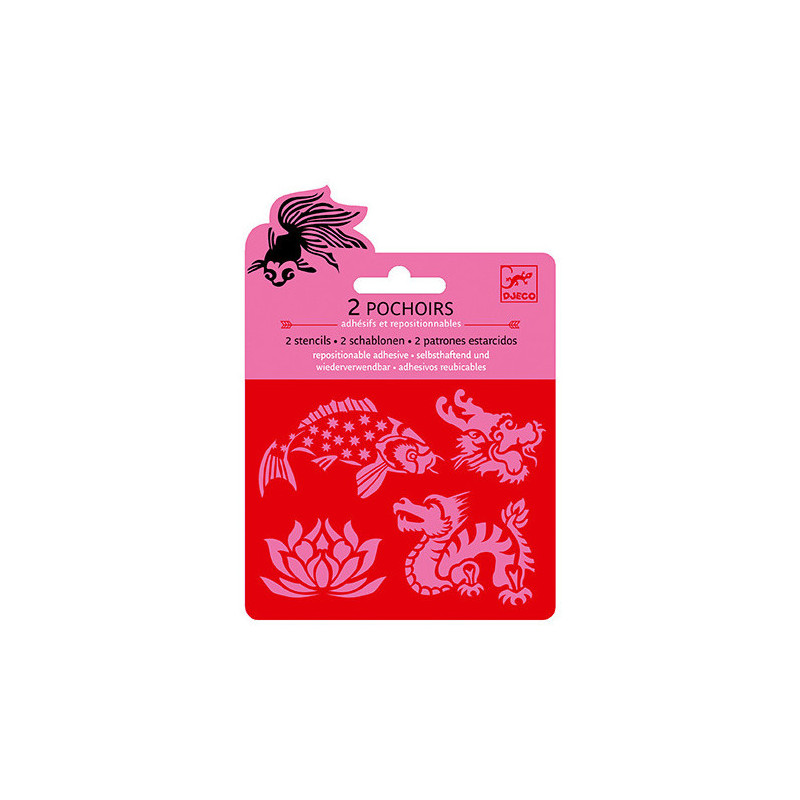 Djeco - Small stencils, Asia