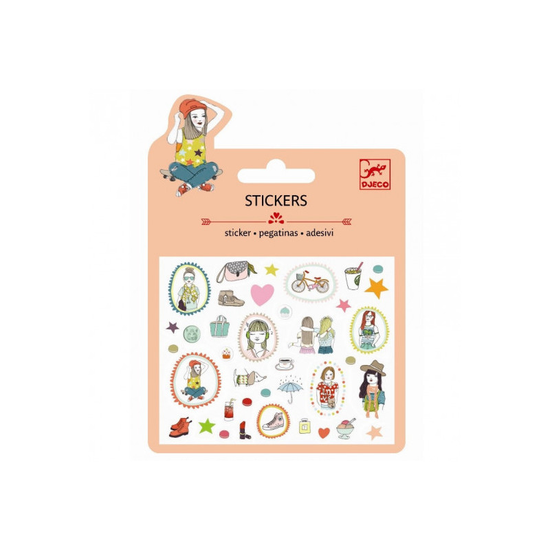 Djeco - Mini Stickers Puffy - Fashion