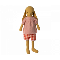 Maileg - Bunny size 5, Dusty yellow, Blouse and shorts
