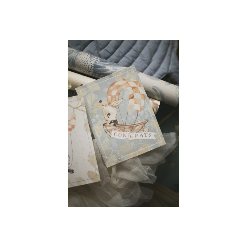 Mrs Mighetto - 2-Pack Födelsedagskort, Ballong