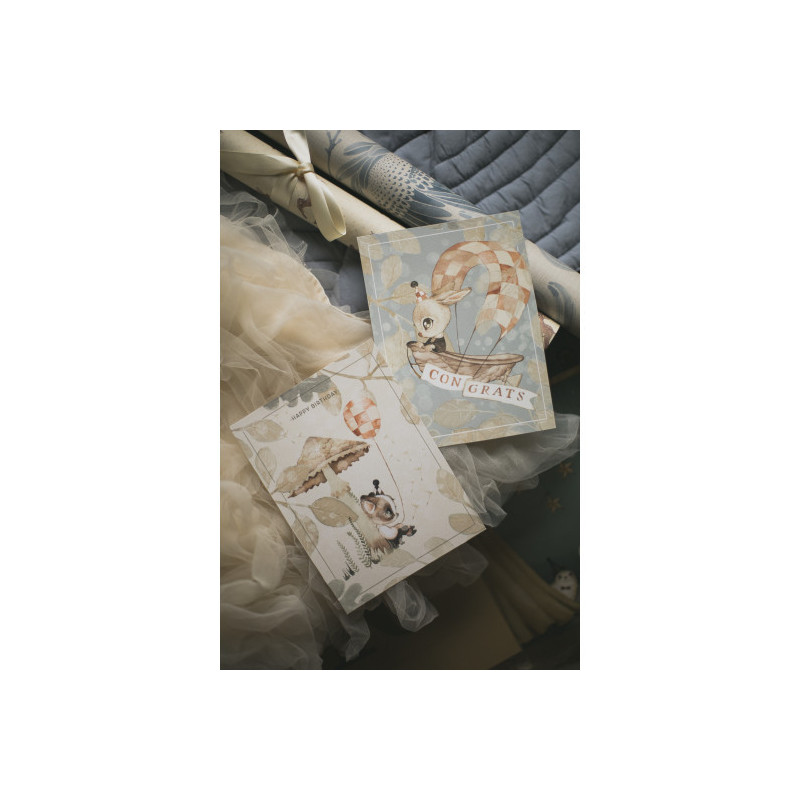 Mrs Mighetto - 2-Pack Födelsedagskort, Ballong