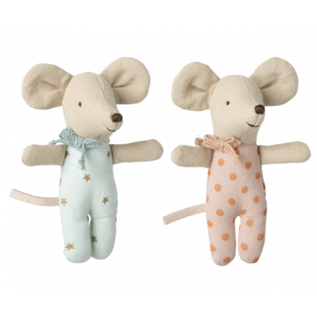 Maileg - Babymöss i tändsticksask, twins