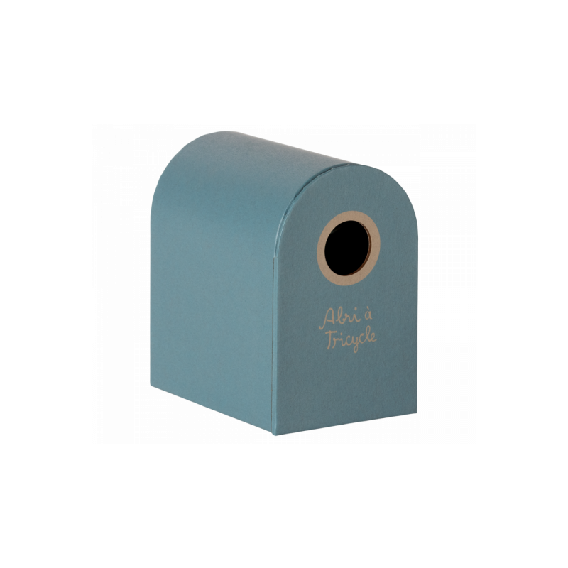 Maileg - Abri à tricycle, Mouse - Petrol blue