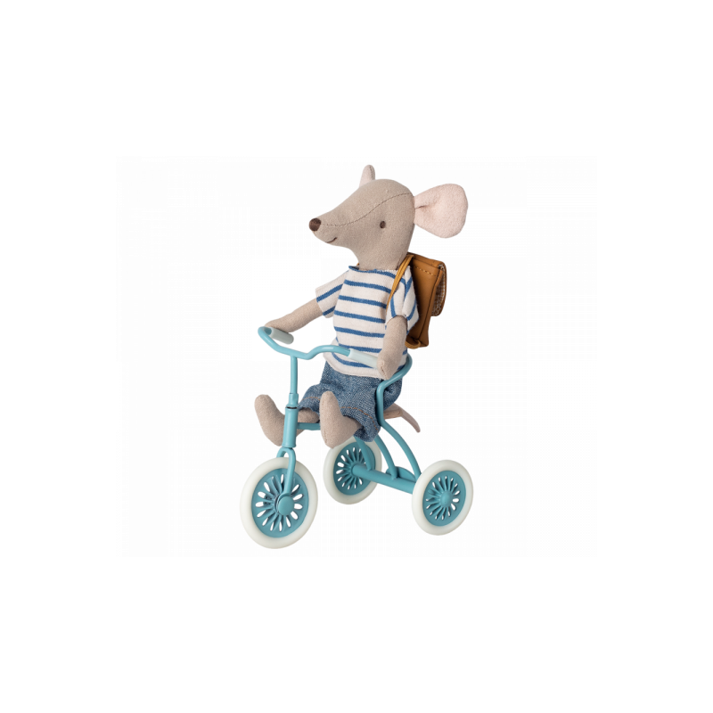 Maileg - Abri à tricycle, Mouse - Petrol blue