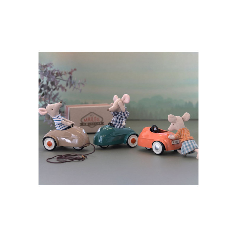 Maileg - Mouse car - Coral