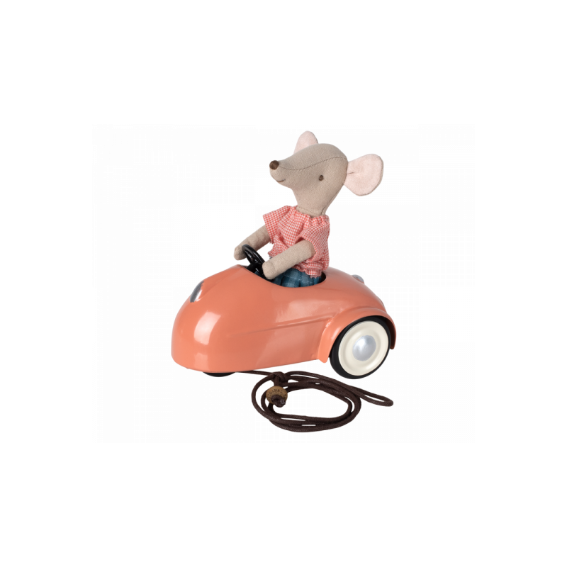 Maileg - Mouse car - Coral