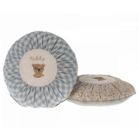 Maileg - Kudde Rund small, Teddy Checked