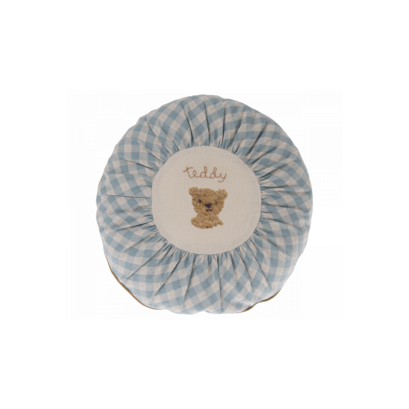 Maileg - Kudde Rund small, Teddy Checked