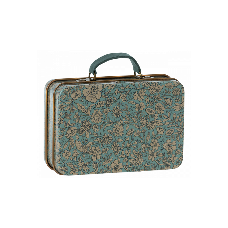 Maileg - Small suitcase, Blossom Blue