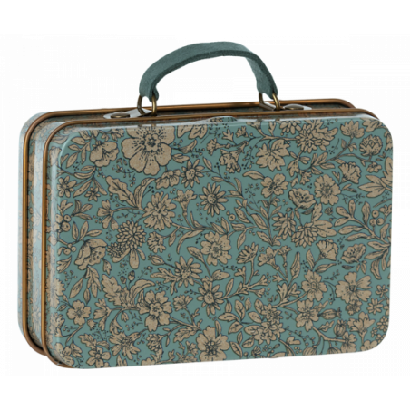 Maileg - Small suitcase, Blossom Blue